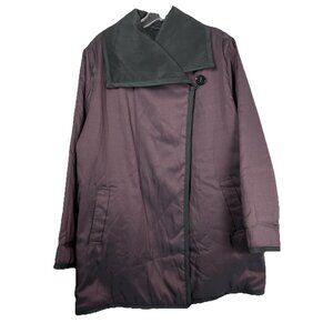 Sz S NWT Mycra Pac Cuddle Puff Reversible Insulated Rain Coat Jacket Purple